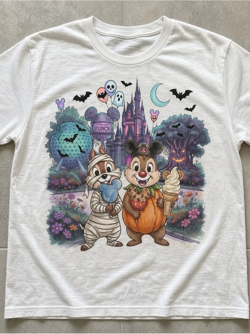 Walt Disney World Chip n Dale Halloween T-shirt